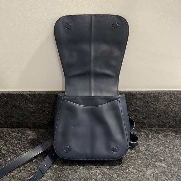 Steven Alan Kate Mini Leather Backpack Navy - Picture 4 of 4